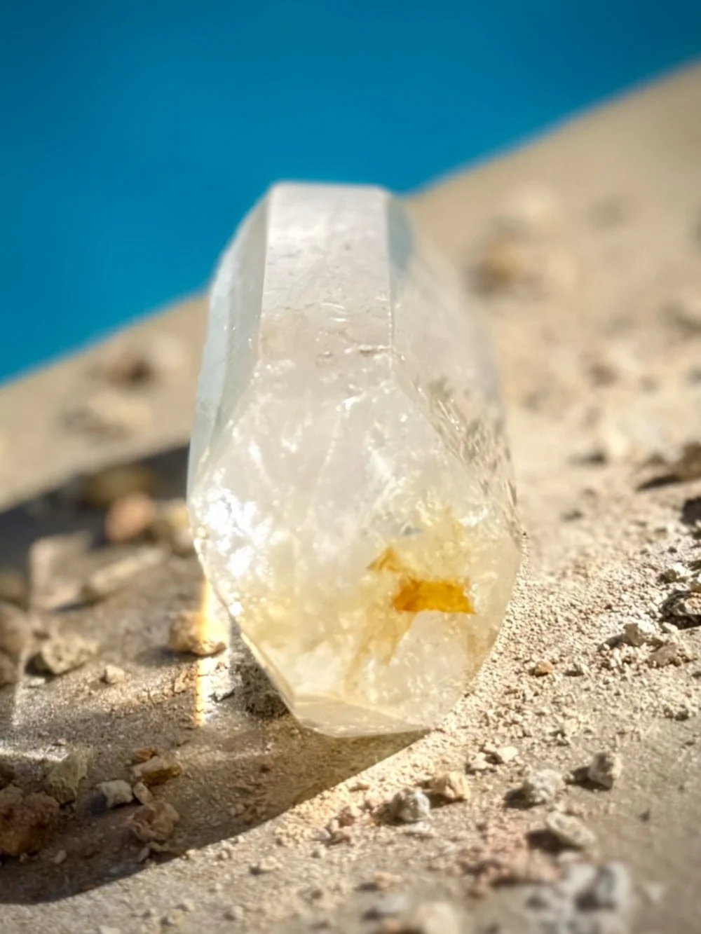 Double Terminated Madagascar Clear Quartz Palm Crystal/Double Pointed Wand